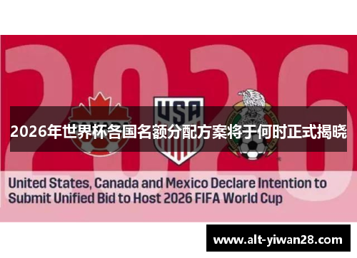 2026年世界杯各国名额分配方案将于何时正式揭晓